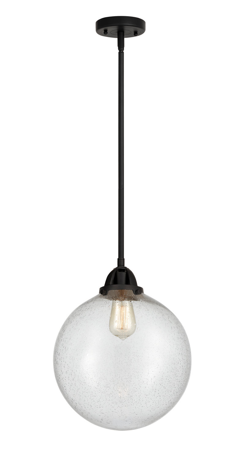 Innovations 288-1S-BK-G204-12 One Light Mini Pendant, Matte Black