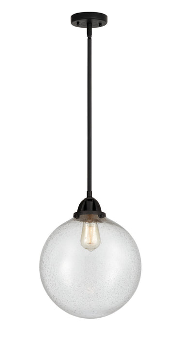 Innovations 288-1S-BK-G204-12 One Light Mini Pendant, Matte Black
