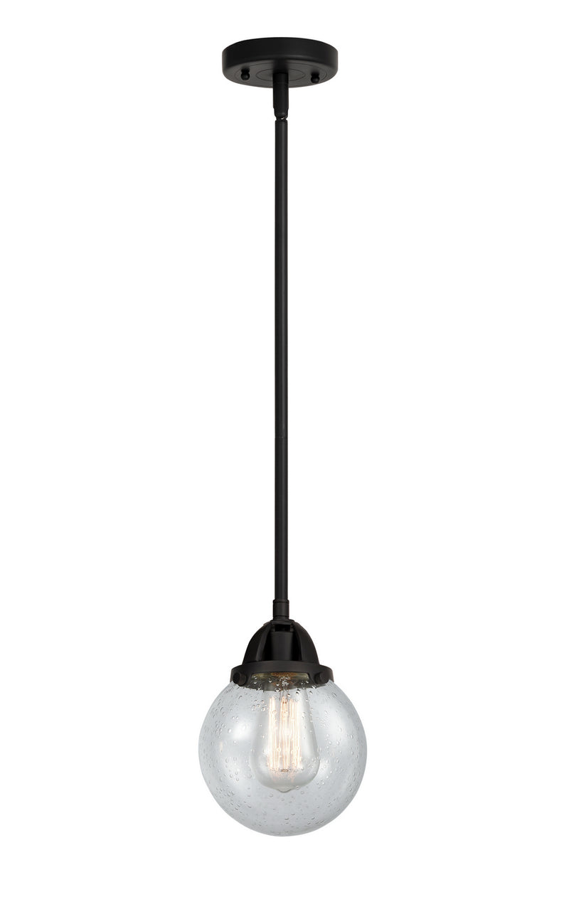 Innovations 288-1S-BK-G204-6 One Light Mini Pendant, Matte Black