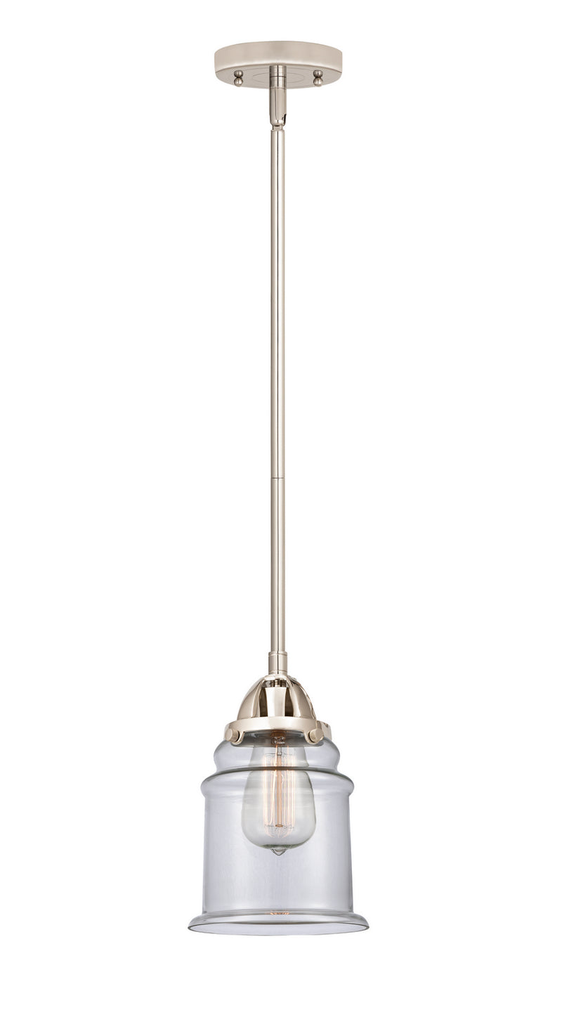Innovations 288-1S-PN-G182 One Light Mini Pendant, Polished Nickel