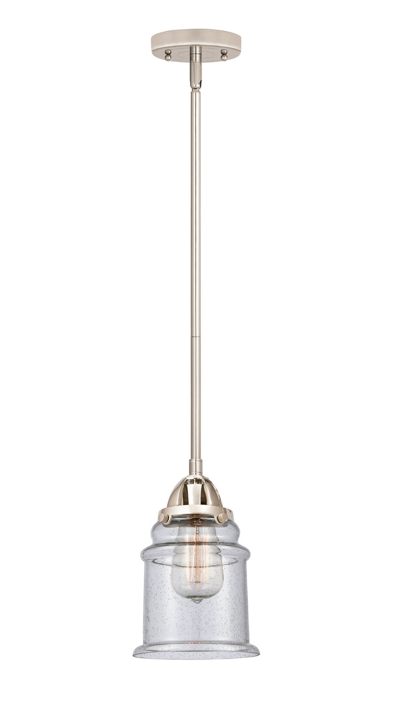 Innovations 288-1S-PN-G184 One Light Mini Pendant, Polished Nickel