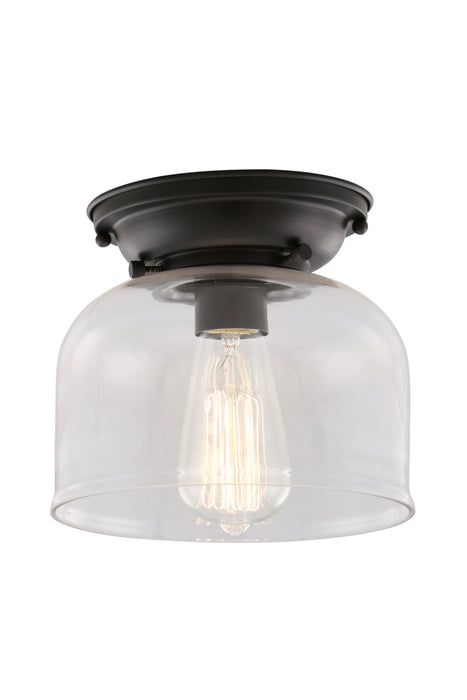 Innovations 623-1F-BK-G72 One Light Flush Mount, Matte Black