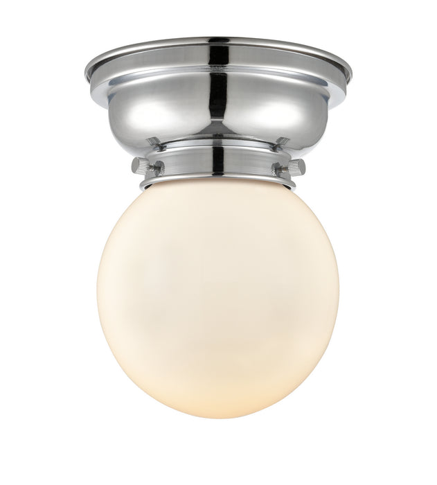 Innovations 623-1F-PC-G201-6 One Light Flush Mount, Polished Chrome