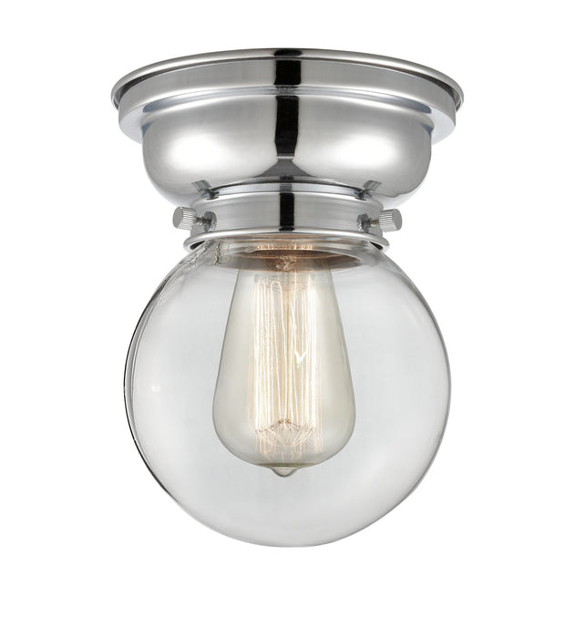 Innovations 623-1F-PC-G202-6 One Light Flush Mount, Polished Chrome