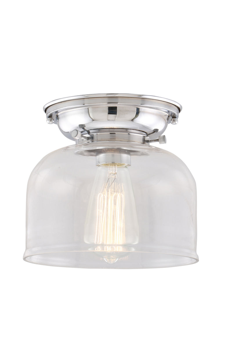 Innovations 623-1F-PC-G72 One Light Flush Mount, Polished Chrome