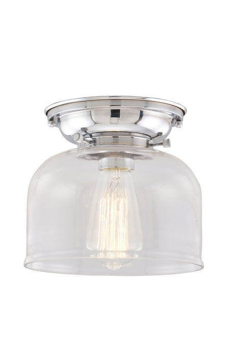 Innovations 623-1F-PC-G72 One Light Flush Mount, Polished Chrome
