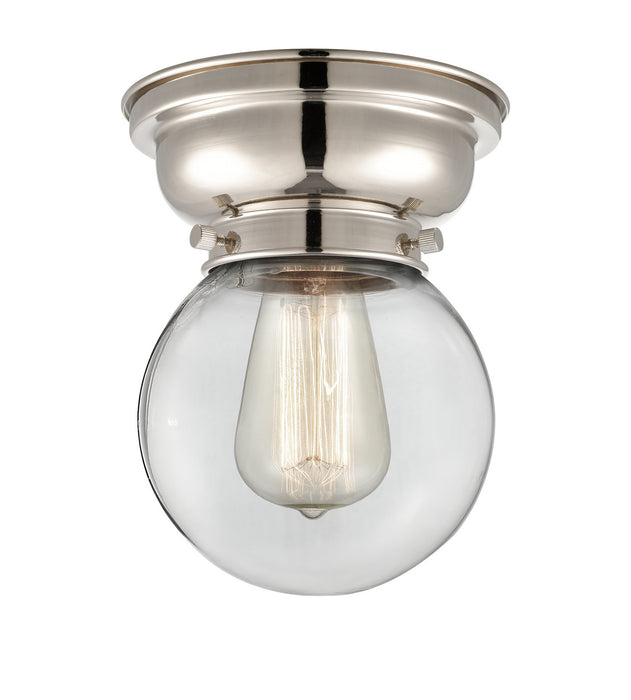 Innovations 623-1F-PN-G202-6 One Light Flush Mount, Polished Nickel