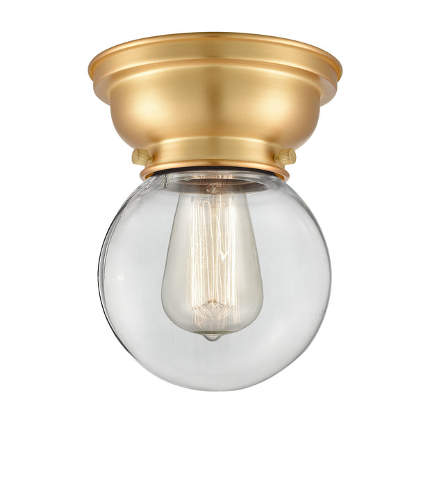 Innovations 623-1F-SG-G202-6-LED LED Flush Mount, Satin Gold