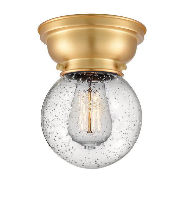 Innovations 623-1F-SG-G204-6 One Light Flush Mount, Satin Gold