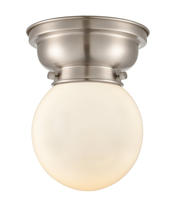 Innovations 623-1F-SN-G201-6 One Light Flush Mount, Brushed Satin Nickel