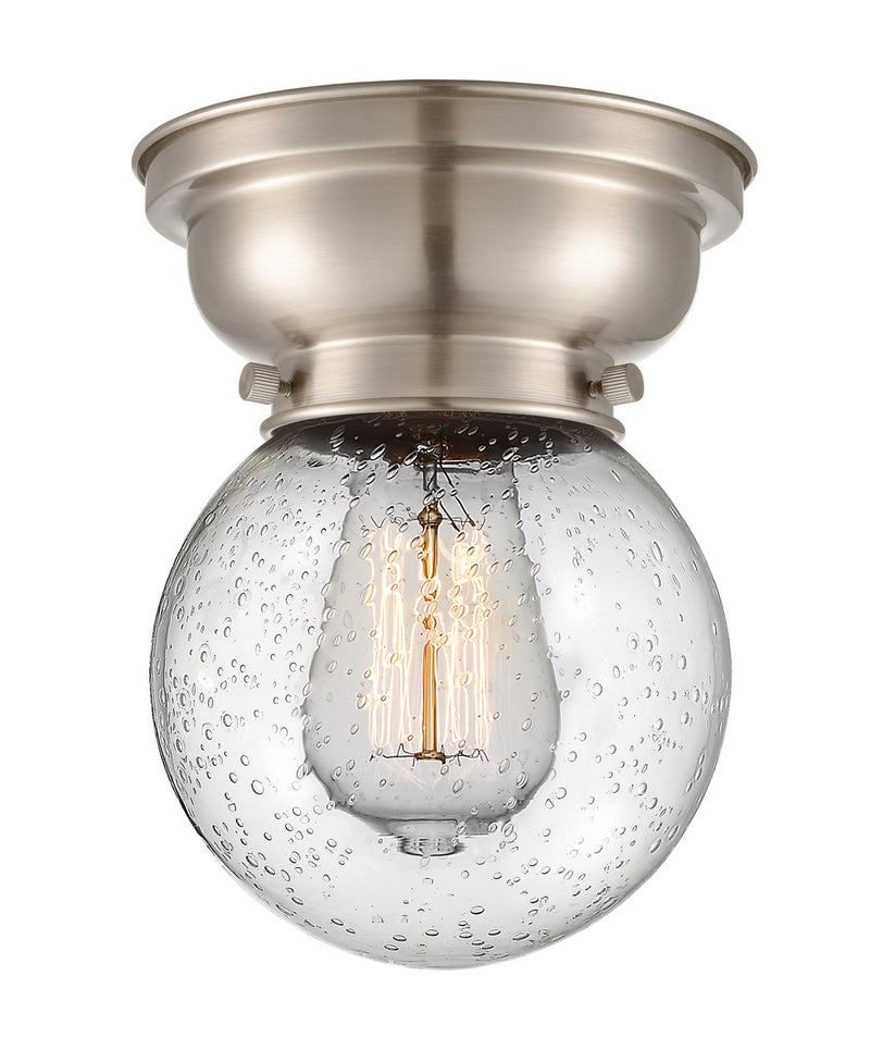 Innovations 623-1F-SN-G204-6 One Light Flush Mount, Brushed Satin Nickel