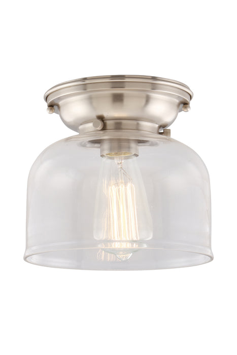 Innovations 623-1F-SN-G72 One Light Flush Mount, Brushed Satin Nickel