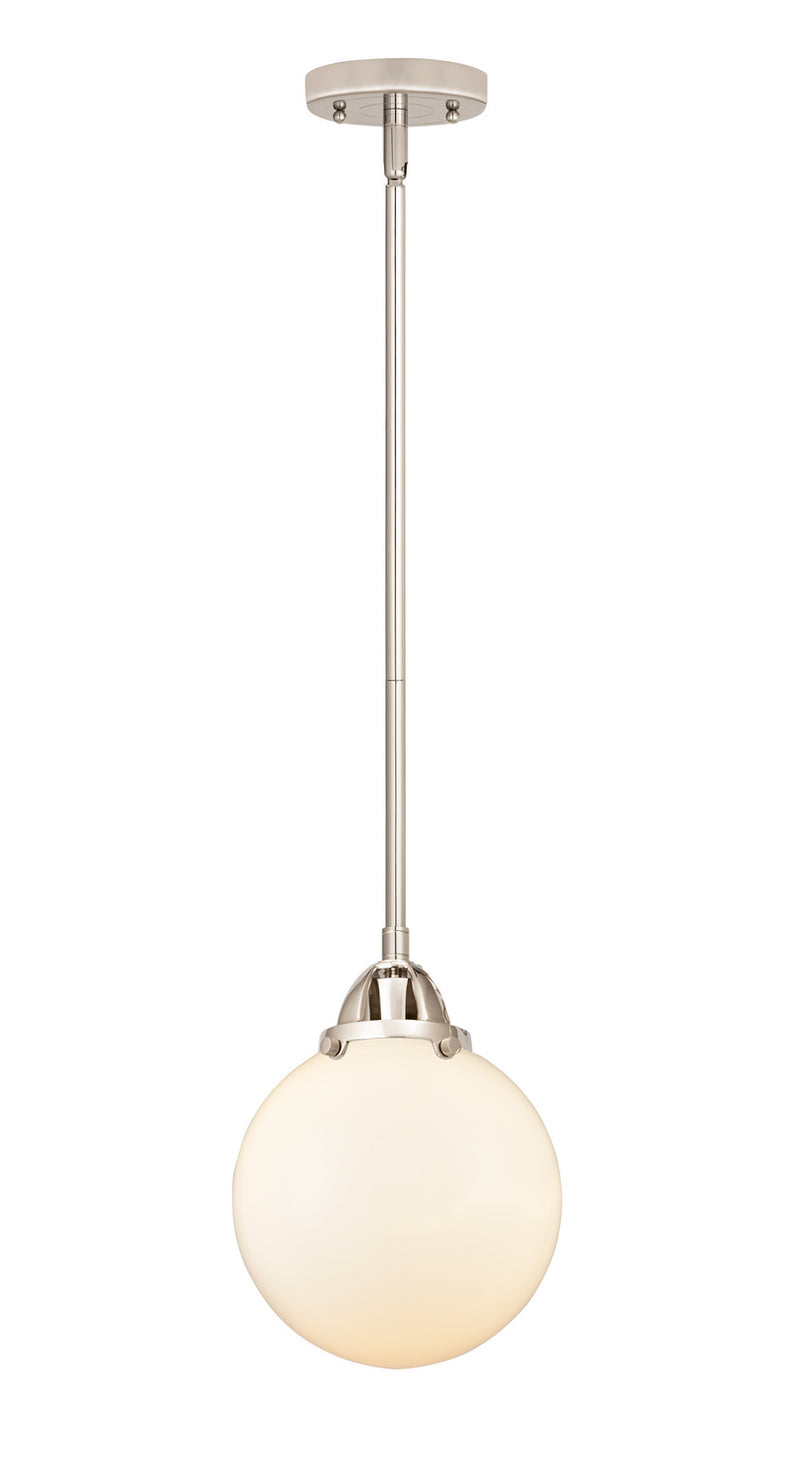 Innovations 288-1S-PN-G201-8 One Light Mini Pendant, Polished Nickel