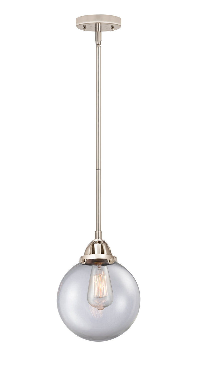 Innovations 288-1S-PN-G202-8 One Light Mini Pendant, Polished Nickel