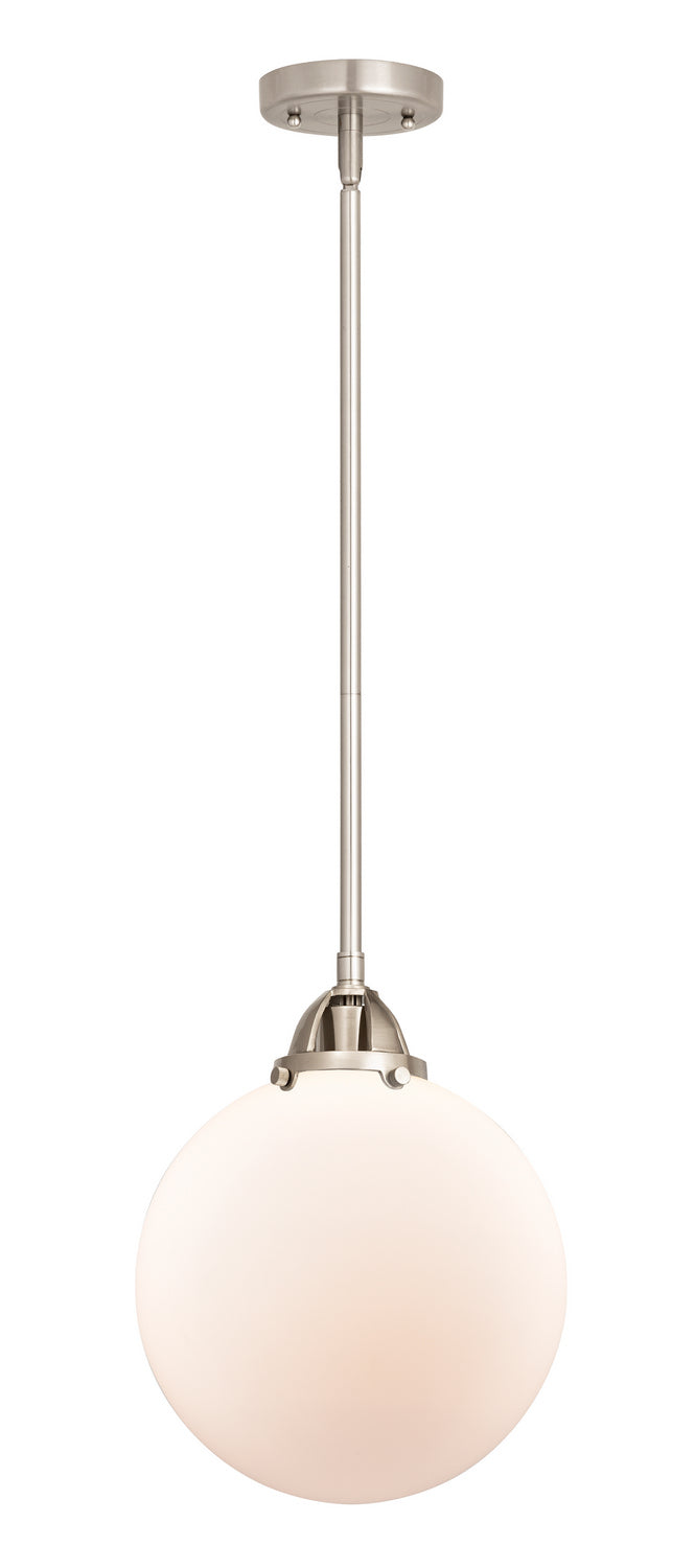 Innovations 288-1S-SN-G201-10 One Light Mini Pendant, Brushed Satin Nickel