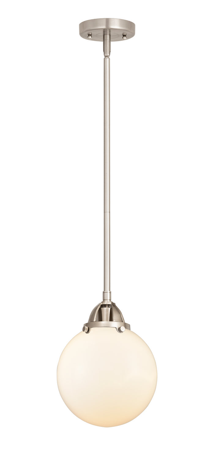 Innovations 288-1S-SN-G201-8 One Light Mini Pendant, Brushed Satin Nickel