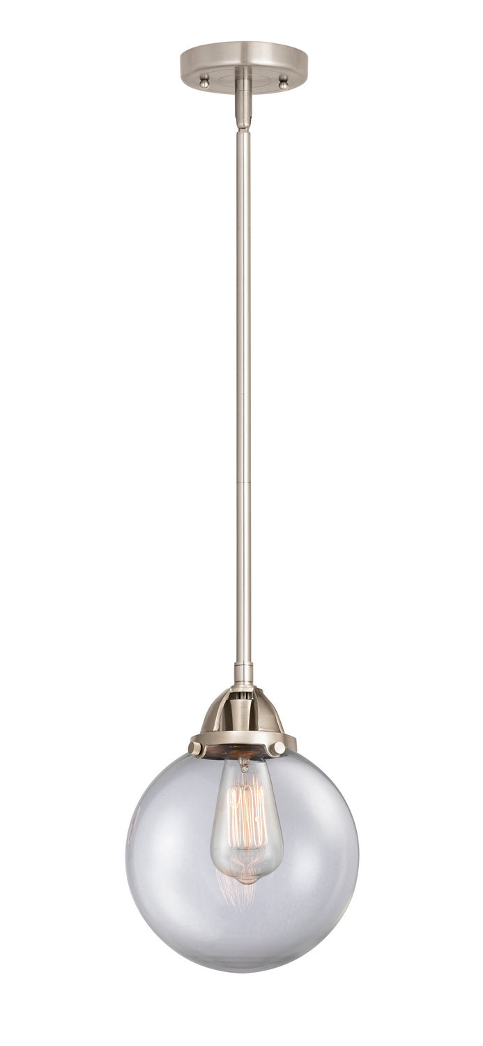 Innovations 288-1S-SN-G202-8 One Light Mini Pendant, Brushed Satin Nickel