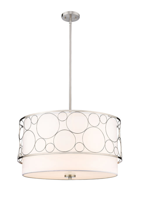 Z-Lite 197-24BN Four Light Chandelier, Brushed Nickel