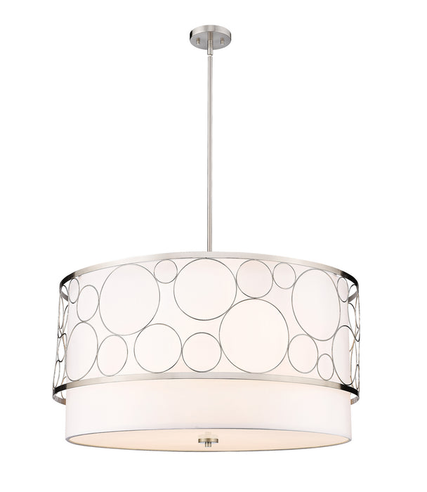 Z-Lite 197-32BN Five Light Chandelier, Brushed Nickel