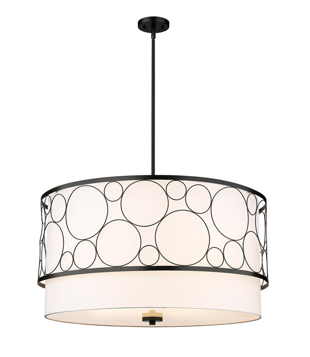 Z-Lite 197-32MB Five Light Chandelier, Matte Black