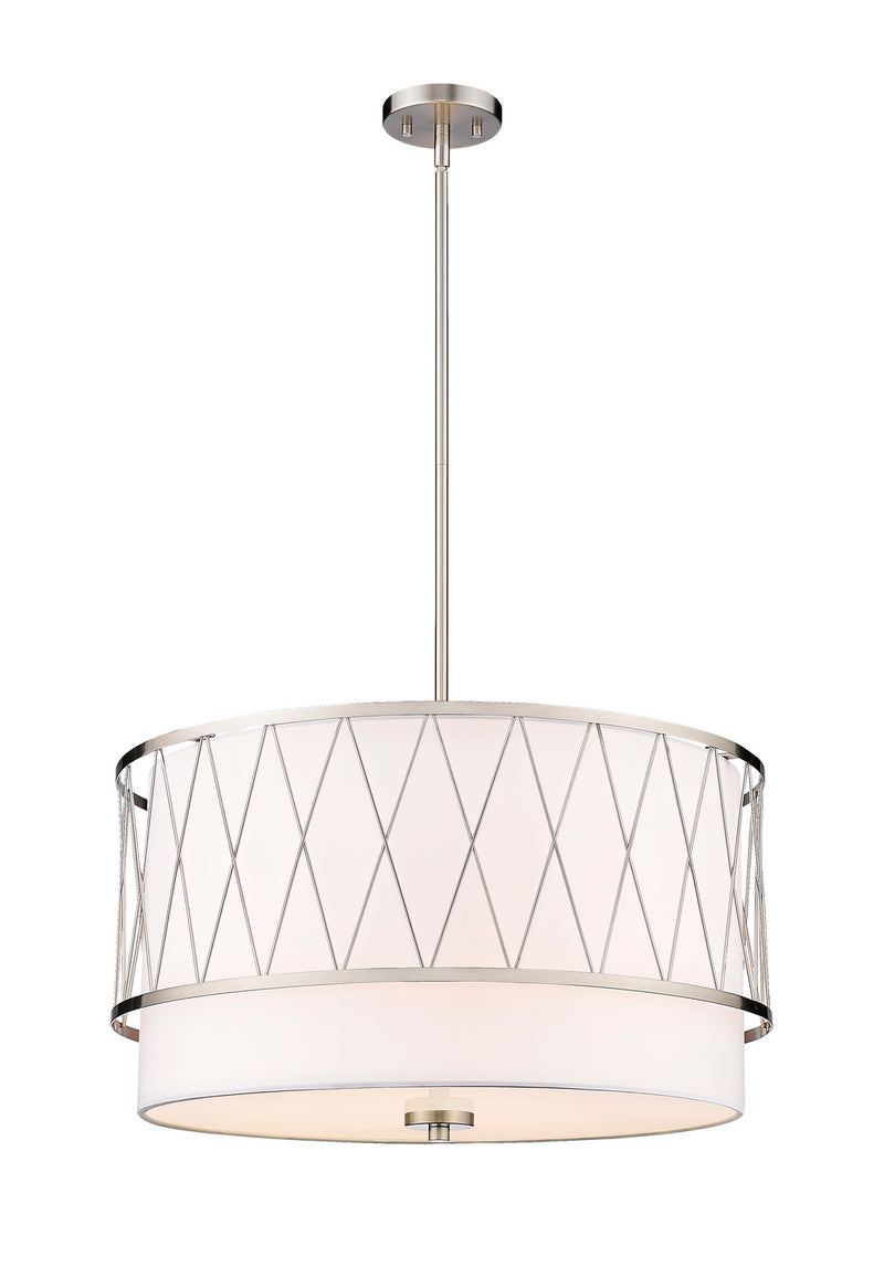 Z-Lite 198-24BN Four Light Pendant, Brushed Nickel