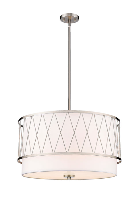Z-Lite 198-24BN Four Light Pendant, Brushed Nickel