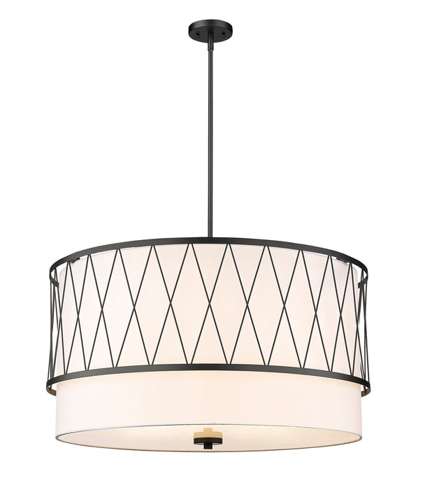 Z-Lite 198-32MB Five Light Pendant, Matte Black