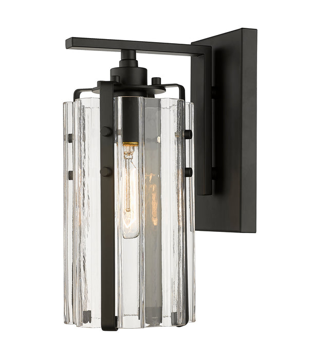 Z-Lite 3036-1S-MB One Light Wall Sconce, Matte Black
