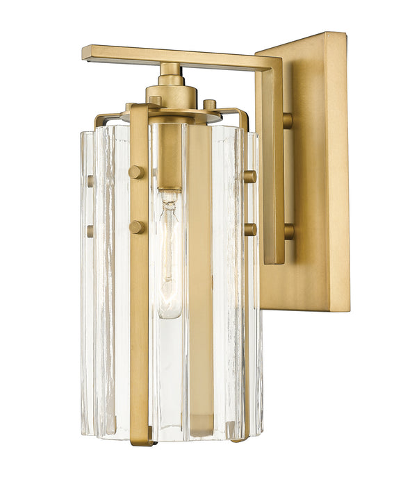 Z-Lite 3036-1S-RB One Light Wall Sconce, Rubbed Brass