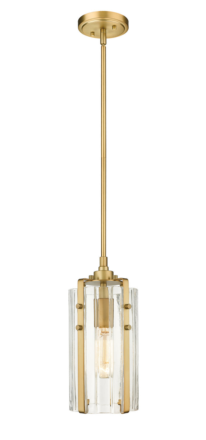 Z-Lite 3036MP-RB One Light Pendant, Rubbed Brass