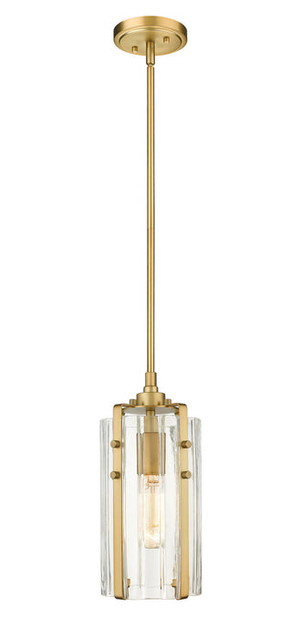 Z-Lite 3036MP-RB One Light Pendant, Rubbed Brass
