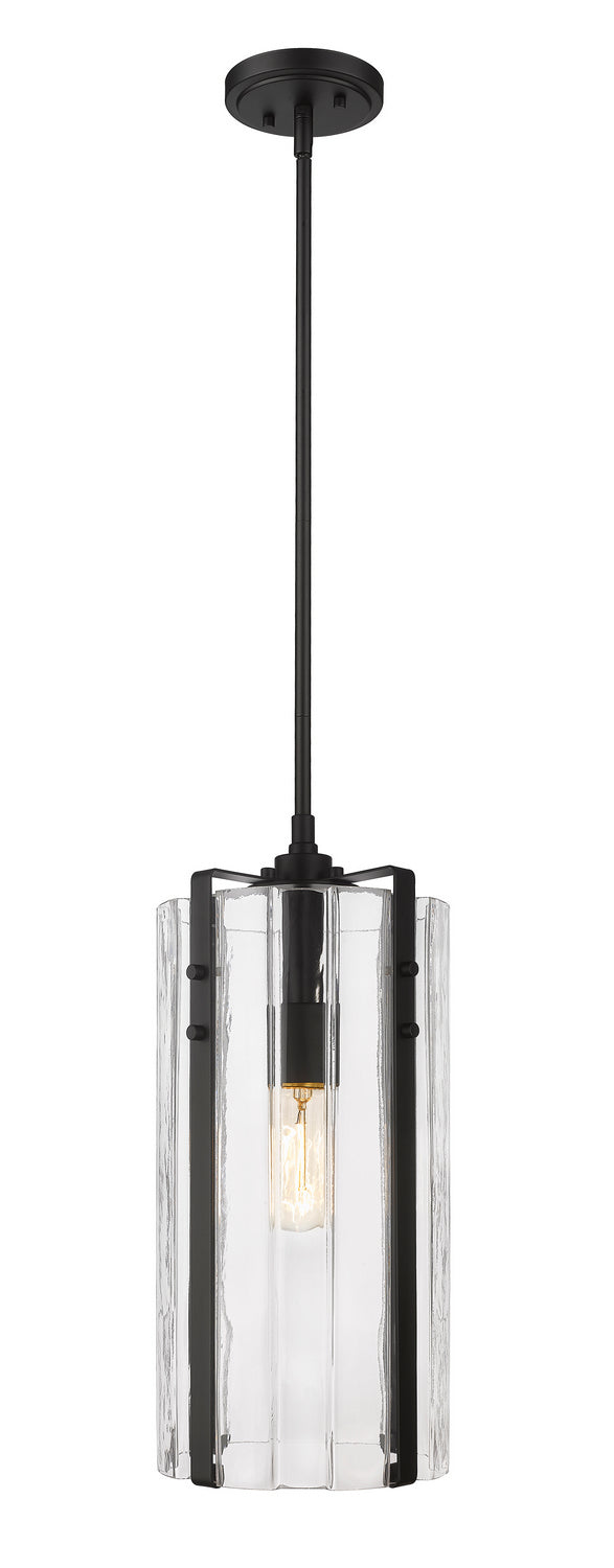 Z-Lite 3036P8-MB One Light Pendant, Matte Black