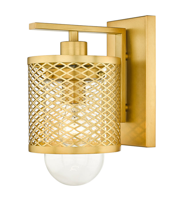 Z-Lite 3037-1S-RB One Light Wall Sconce, Rubbed Brass