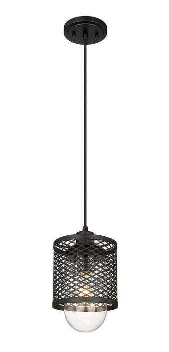Z-Lite 3037MP-MB One Light Pendant, Matte Black