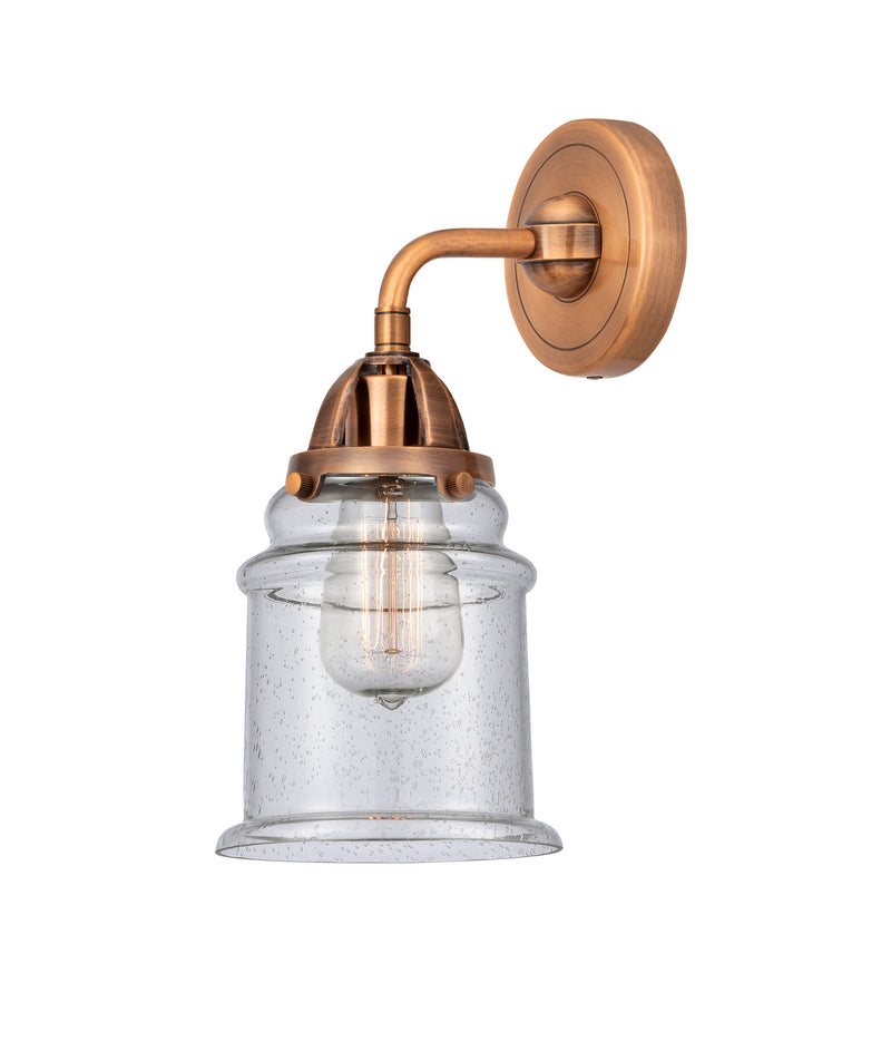 Innovations 288-1W-AC-G184 One Light Wall Sconce, Antique Copper