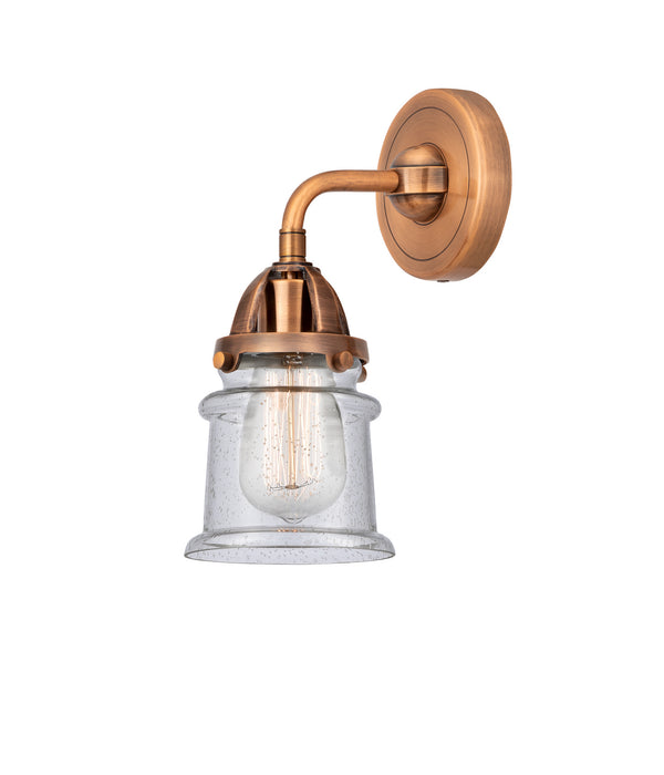Innovations 288-1W-AC-G184S One Light Wall Sconce, Antique Copper