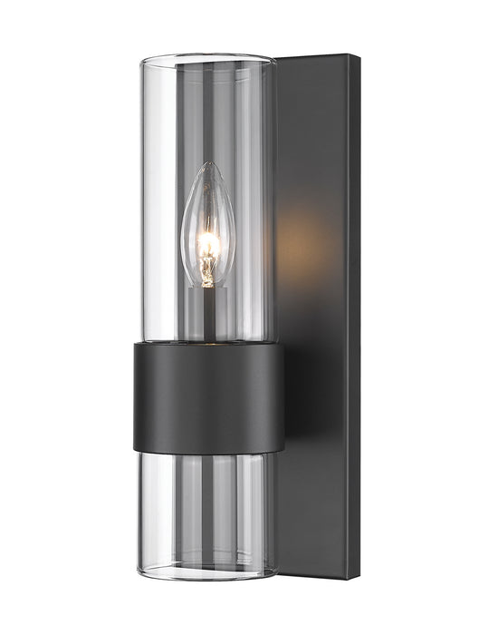 Z-Lite 343-1S-MB One Light Wall Sconce, Matte Black