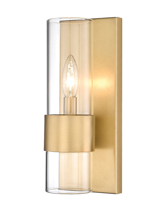 Z-Lite 343-1S-RB One Light Wall Sconce, Rubbed Brass