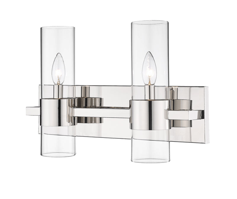Z-Lite 343-2V-PN Two Light Vanity, Polished Nickel