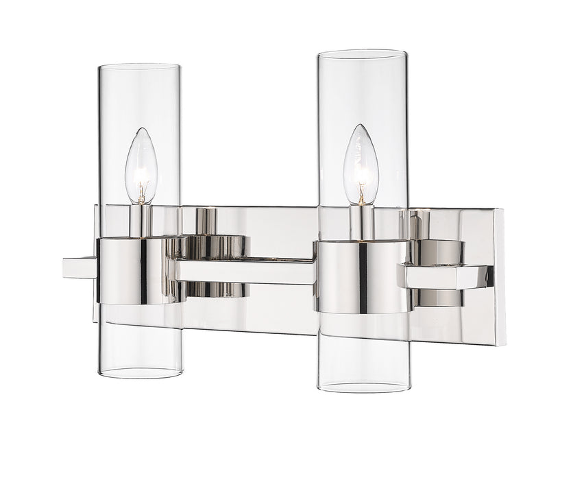 Z-Lite 343-2V-PN Two Light Vanity, Polished Nickel