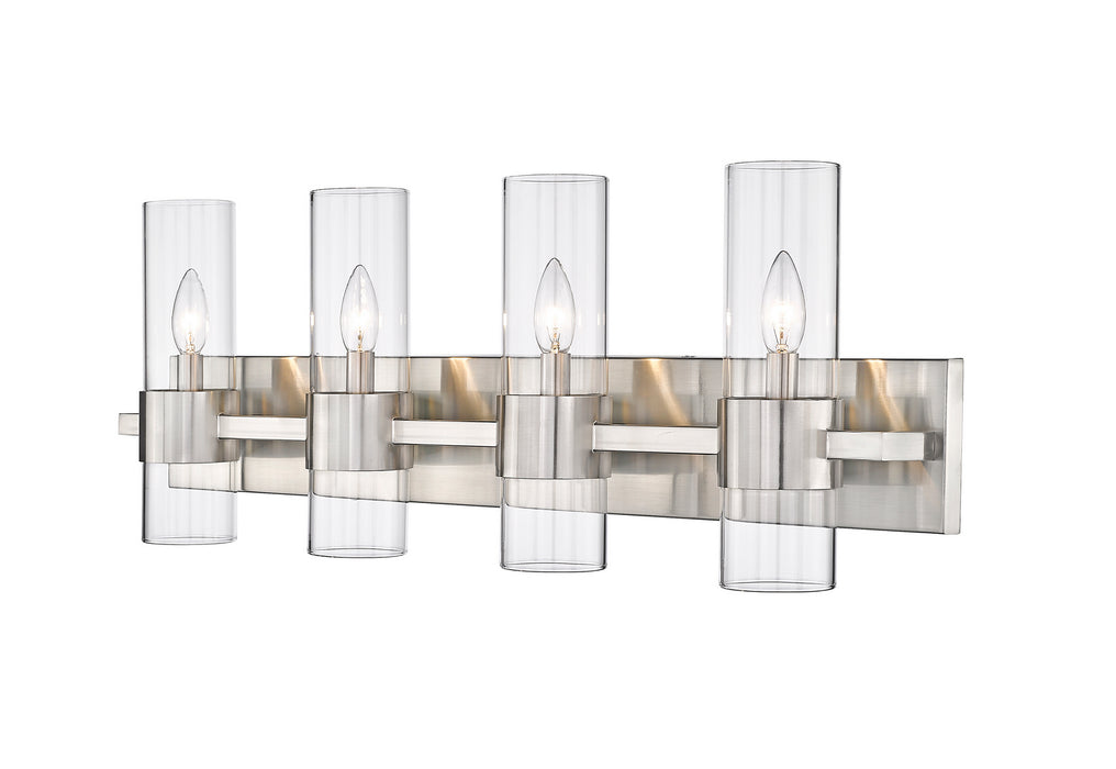 Z-Lite 343-4V-BN Four Light Vanity, Brushed Nickel
