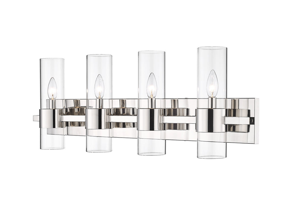 Z-Lite 343-4V-PN Four Light Vanity, Polished Nickel