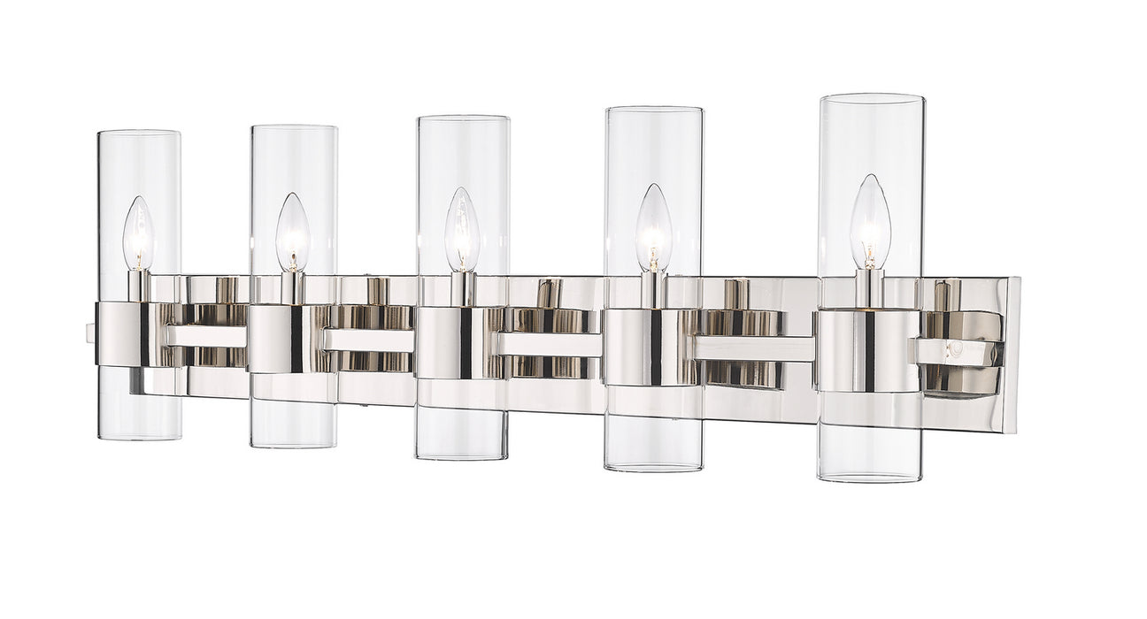 Z-Lite 343-5V-PN Five Light Vanity, Polished Nickel