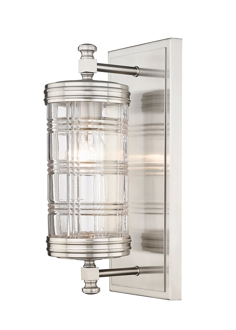 Z-Lite 344-1S-BN One Light Wall Sconce, Brushed Nickel
