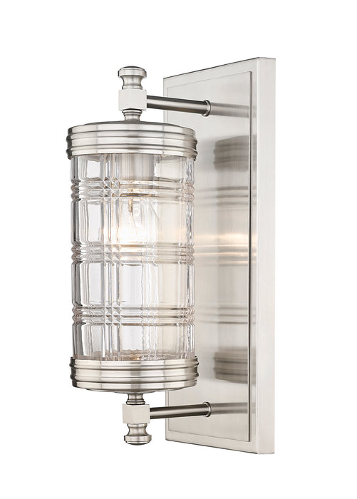 Z-Lite 344-1S-BN One Light Wall Sconce, Brushed Nickel