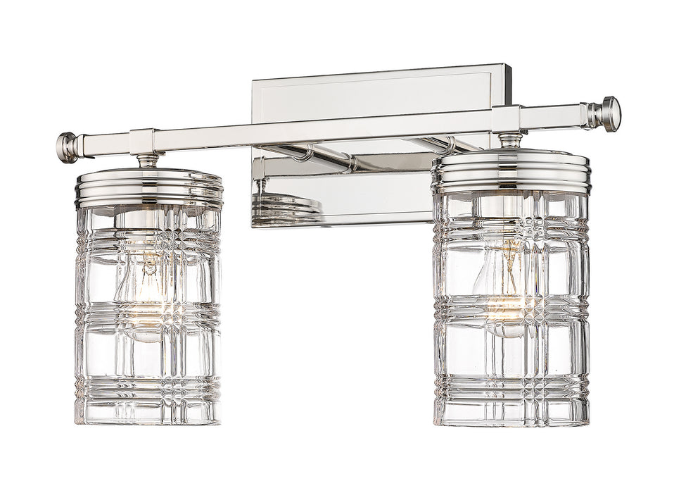 Z-Lite 344-2V-PN Two Light Vanity, Polished Nickel
