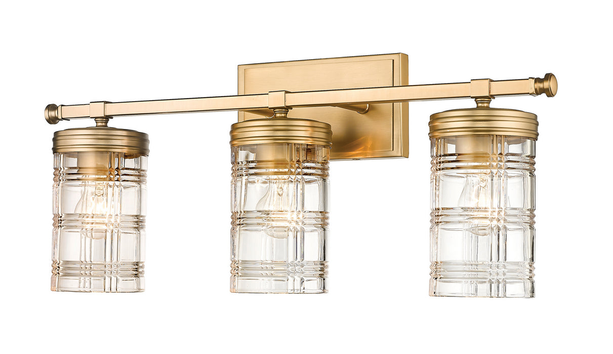 Z-Lite 344-3V-HG Three Light Vanity, Heirloom Gold