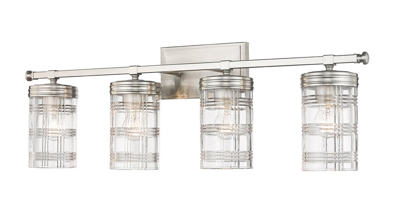 Z-Lite 344-4V-BN Four Light Vanity, Brushed Nickel