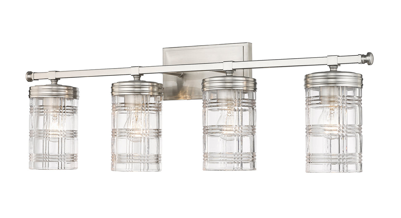 Z-Lite 344-4V-BN Four Light Vanity, Brushed Nickel