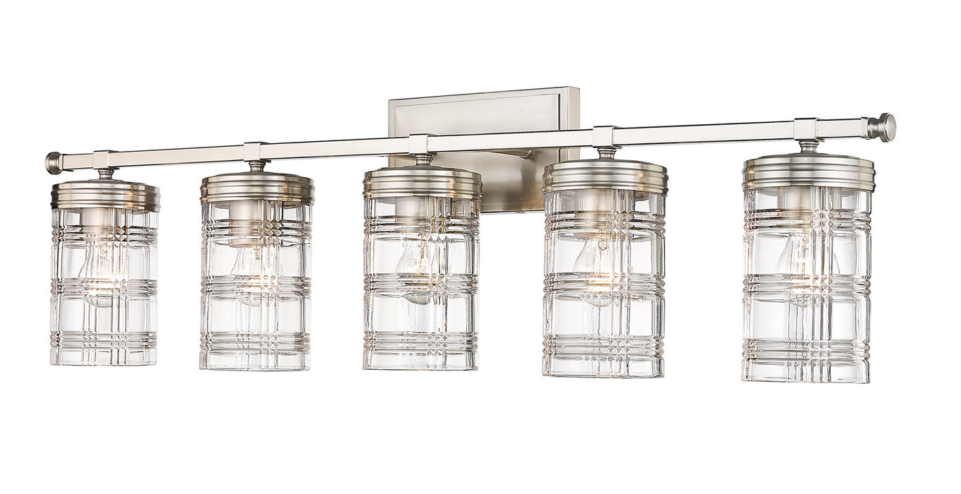 Z-Lite 344-5V-BN Five Light Vanity, Brushed Nickel